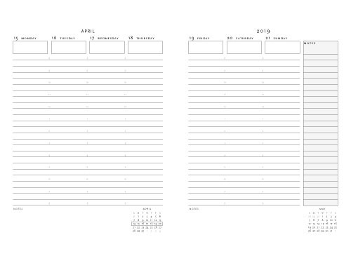  Paperblanks 18 Month Diaries 2023-2024 Terrene, Horizontal